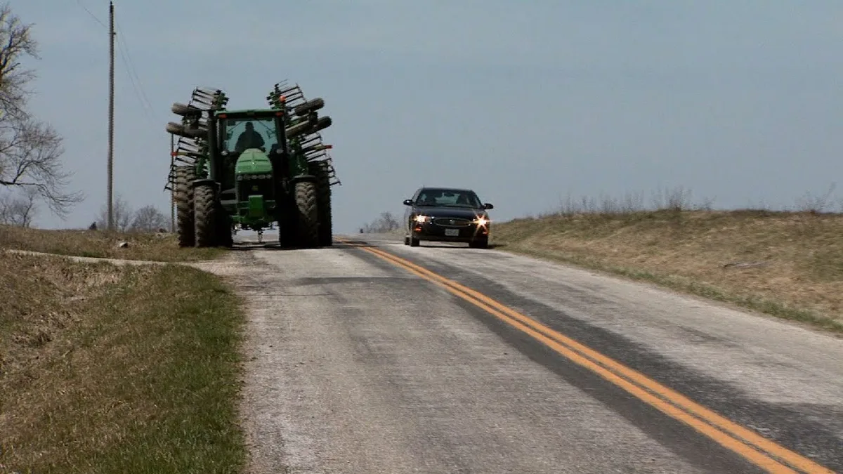 tractor road exemption distance