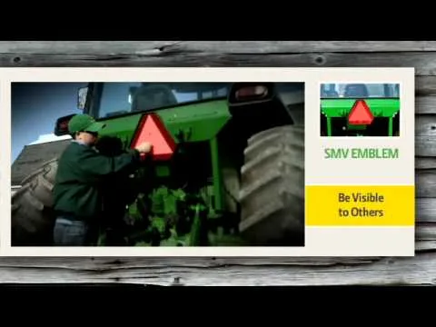 tractor SMV emblem and flasher installation