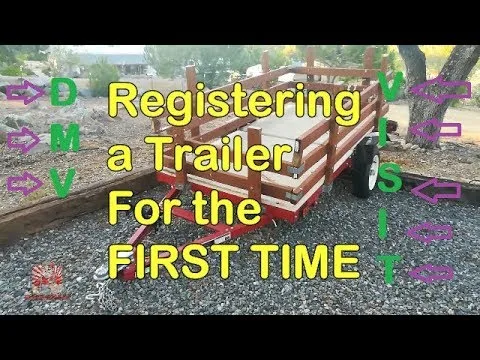 Table comparing trailer registration fees for 5-year and 10-year terms