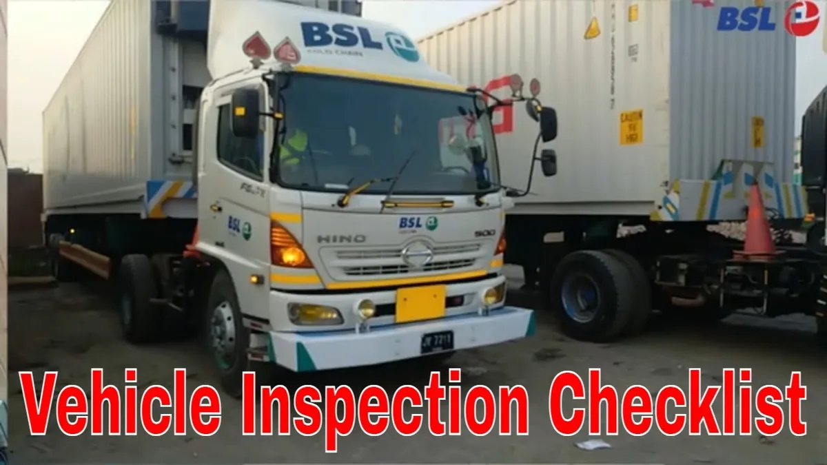 vehicle inspection checklist