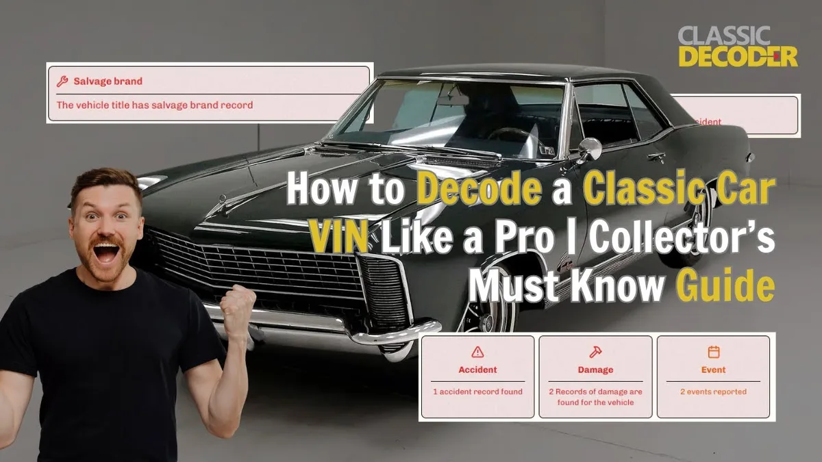 VIN verification on classic car