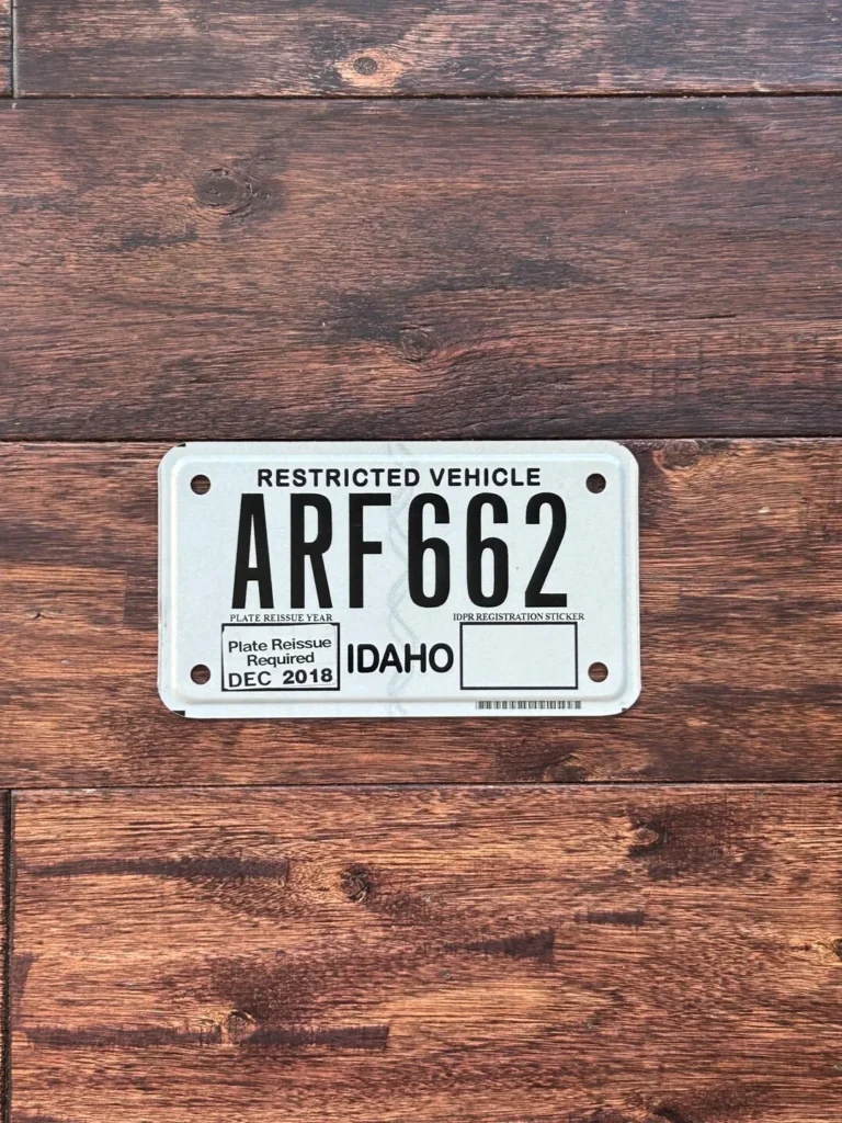 does idaho issue license plates for utv to non-residents